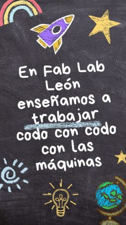 pizarra escuela de verano fab lab leon