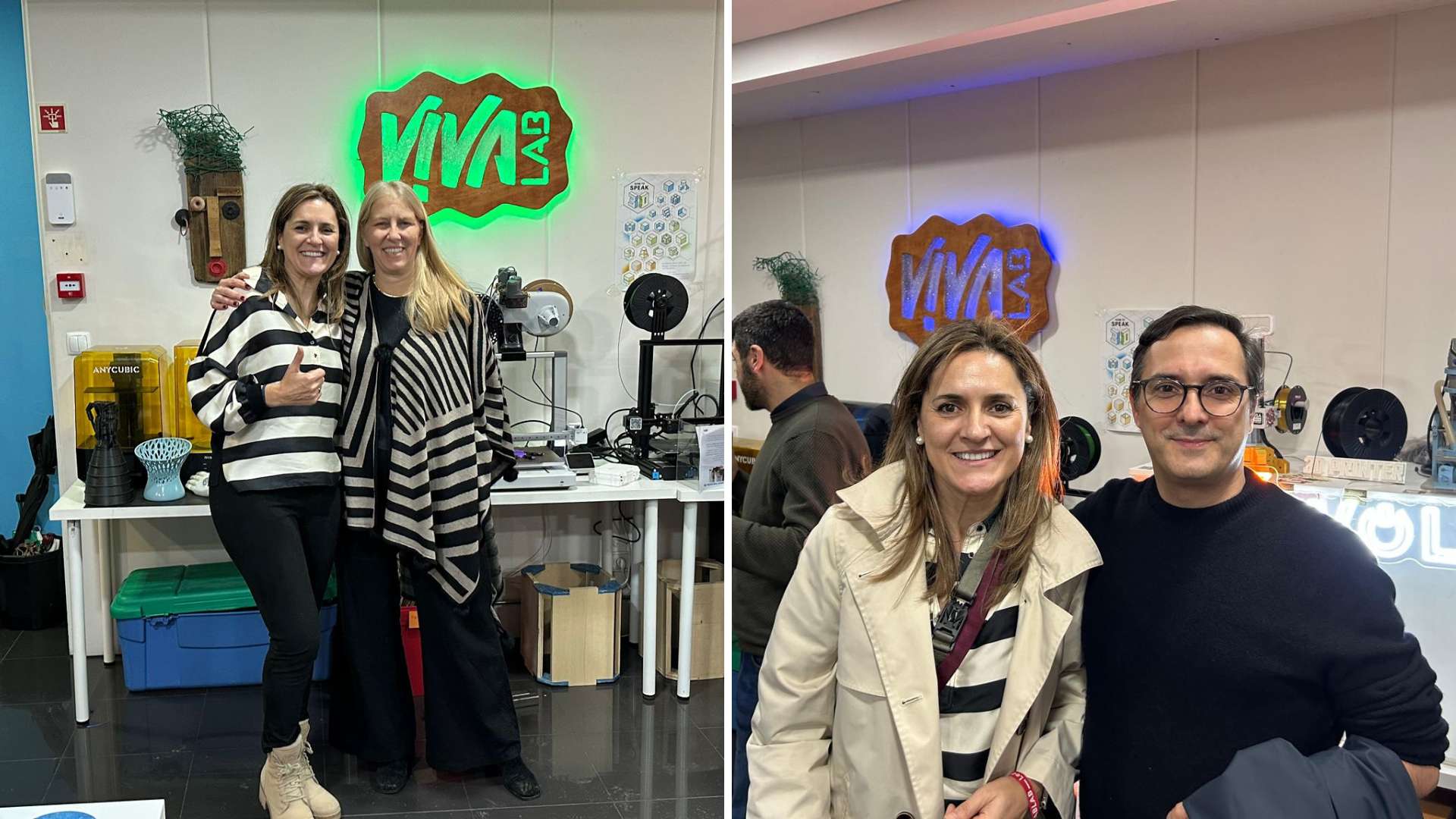 Visita de Nuria al nuevo espacio de VivaLab en Oporto