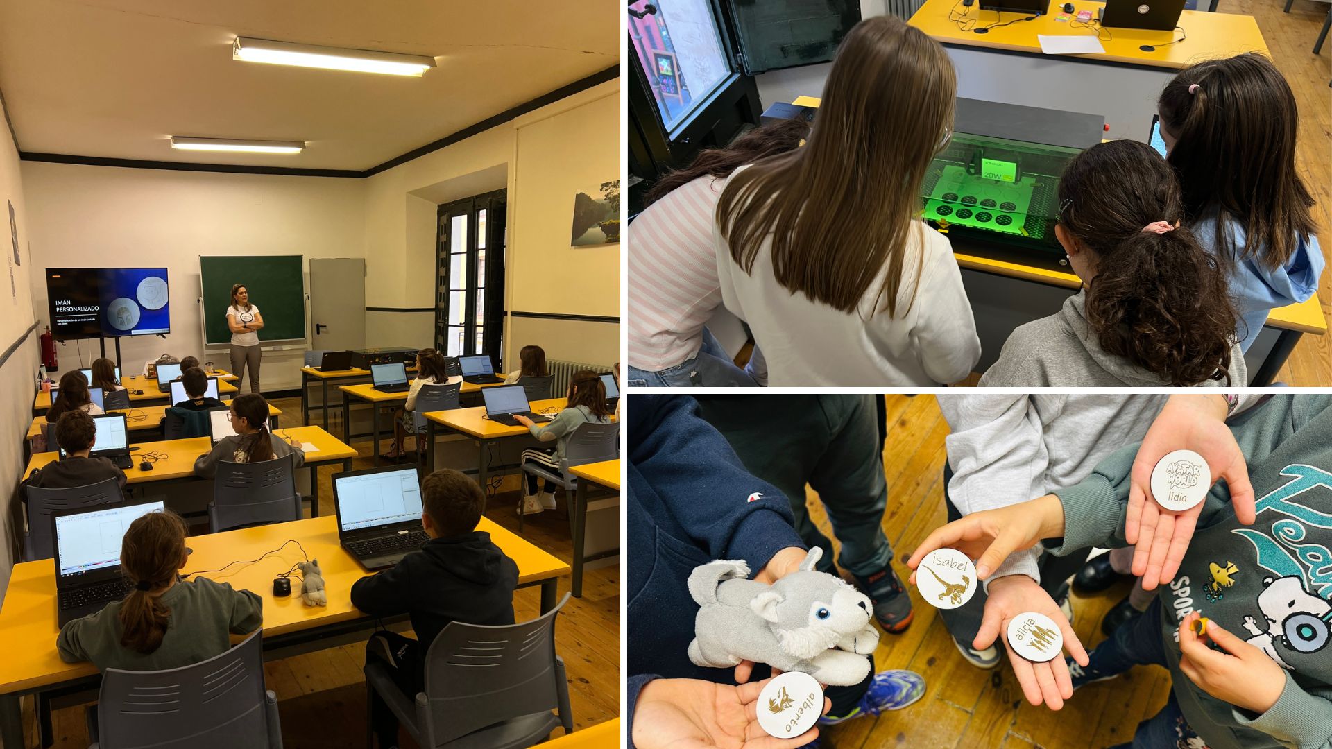 Taller de Imanes con laser en Sierra Pambley